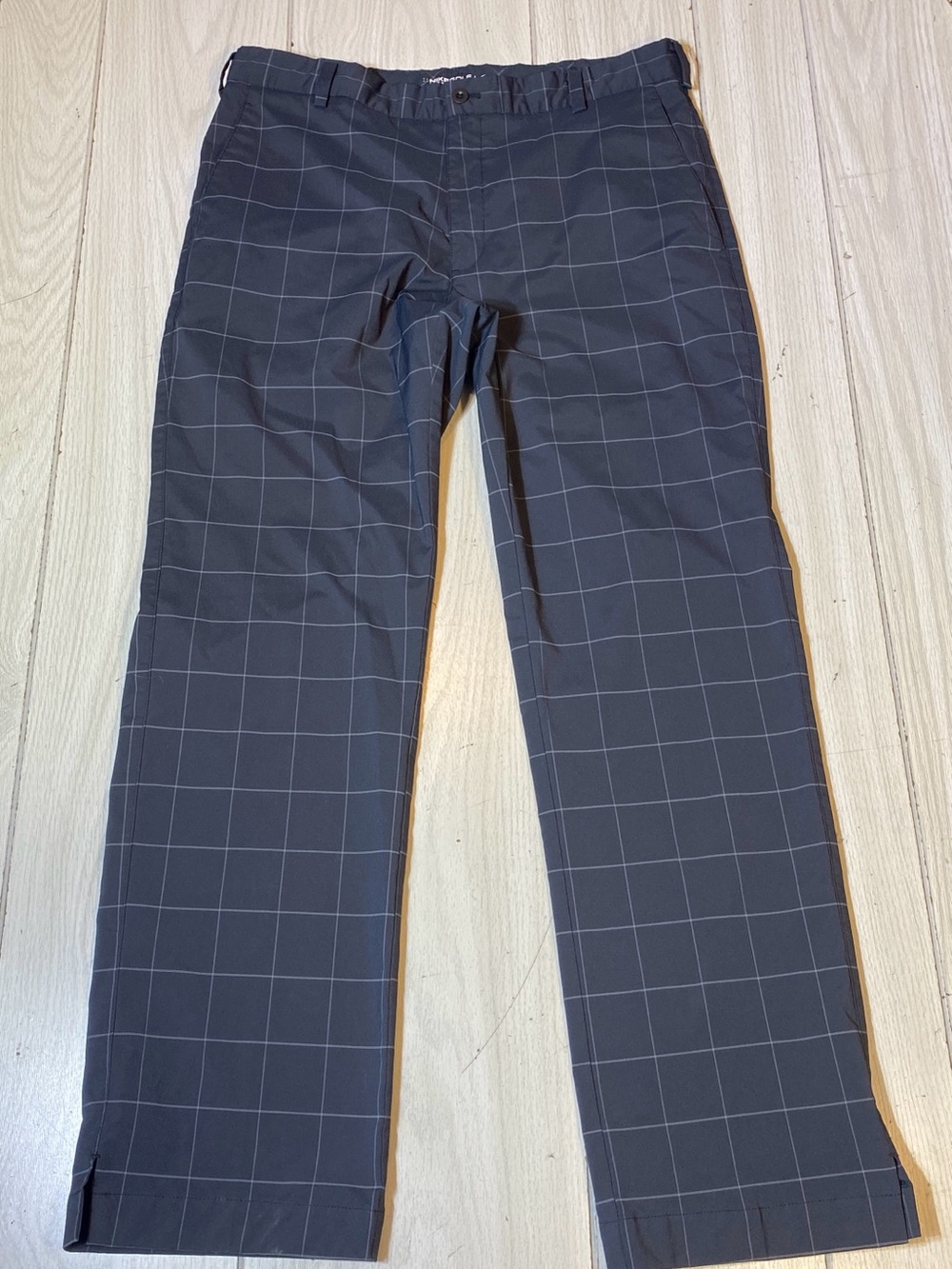 Nike Golf Tour Performance Dri-FIT Grid Windowpane Pants Men's Size 34x30 black